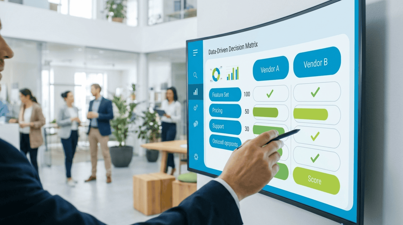 השוואת חלופות ERP - טבלת קריטריונים ומשקולות